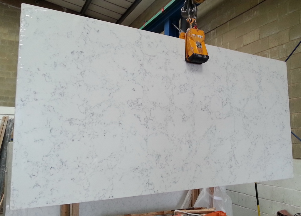 Opal Quartz - Carrara White available from DG Granite Factory